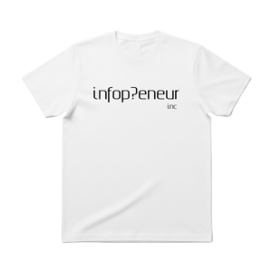 Infopreneur Inc. White T-Shirt (Text Design)